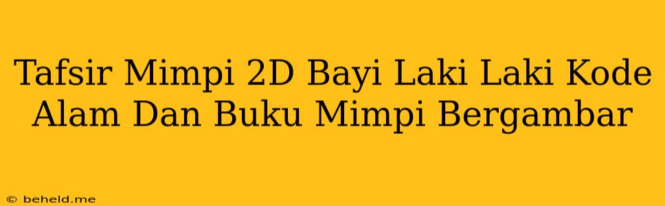 Tafsir Mimpi 2D Bayi Laki Laki Kode Alam Dan Buku Mimpi Bergambar