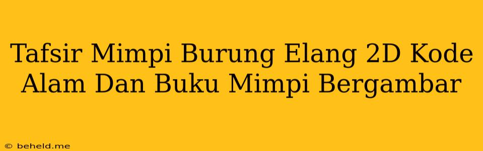 Tafsir Mimpi Burung Elang 2D Kode Alam Dan Buku Mimpi Bergambar