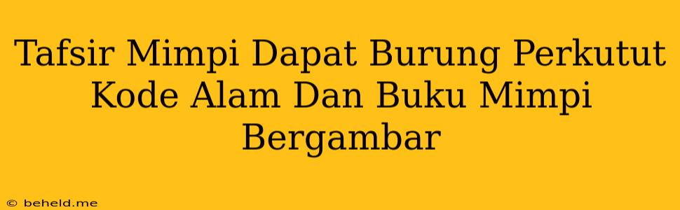 Tafsir Mimpi Dapat Burung Perkutut Kode Alam Dan Buku Mimpi Bergambar