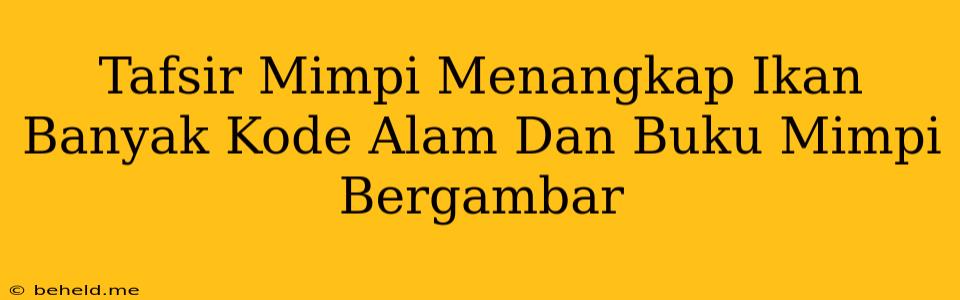 Tafsir Mimpi Menangkap Ikan Banyak Kode Alam Dan Buku Mimpi Bergambar